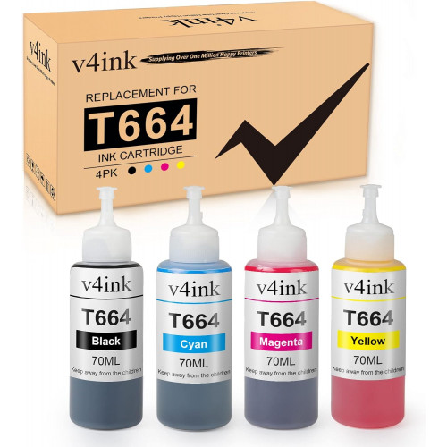 Multipack of Epson T664 Ink Bottles, Low Price Guarantee