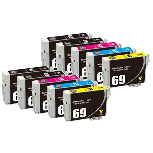 Epson 69 Remanufactured Ink Cartridge 10 Piece Combo Pack 7445